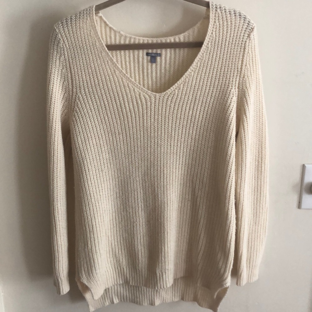 Cream knit sweater